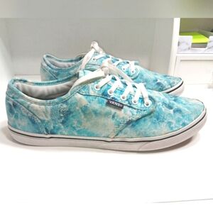 Vans Authentic Teal Pool Water Tennis Shoes Size 8